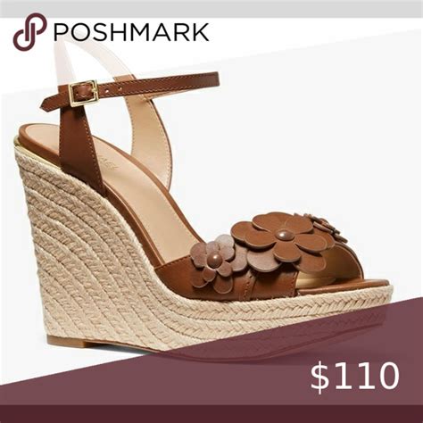 michael kors flora wedge|michael kors wedge sandals.